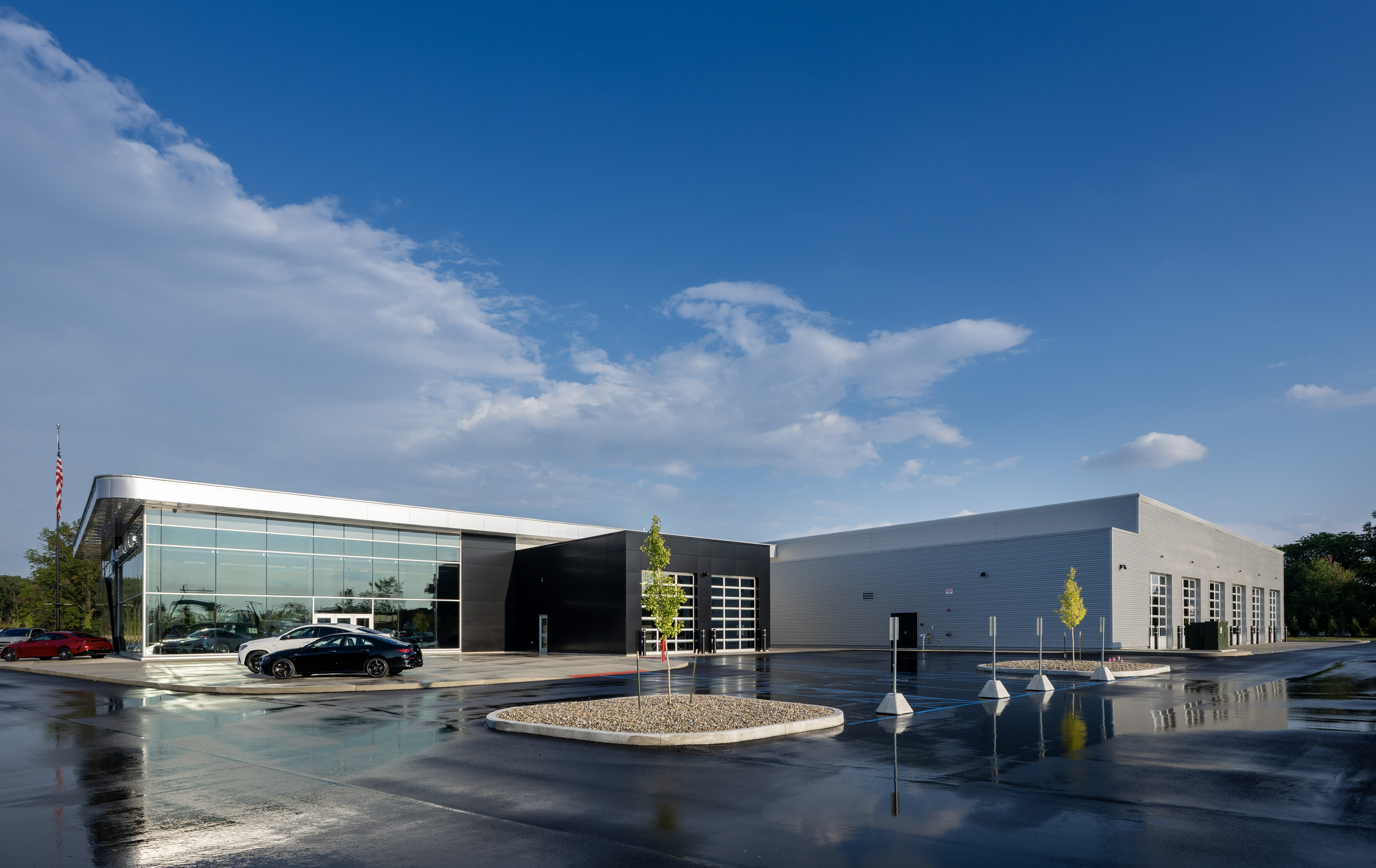 Parking Lot View of Building